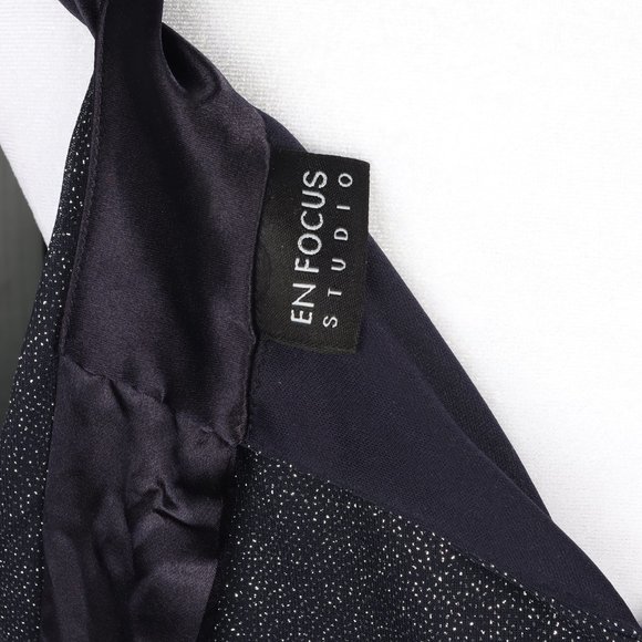 Women's Black Shimmery Bow Tie Back Dress - Med. - Picture 6 of 6